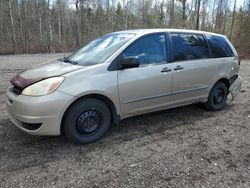 Salvage cars for sale from Copart Ontario Auction, ON: 2004 Toyota Sienna CE
