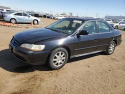 Vehiculos salvage en venta de Copart Brighton, CO: 2002 Honda Accord SE