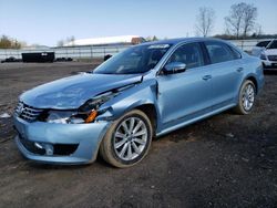 Salvage cars for sale from Copart Columbia Station, OH: 2013 Volkswagen Passat SEL