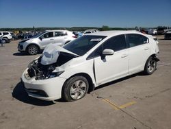 Salvage cars for sale from Copart Grand Prairie, TX: 2015 Honda Civic LX