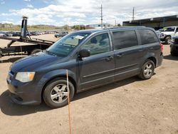 Salvage cars for sale from Copart Colorado Springs, CO: 2013 Dodge Grand Caravan SXT