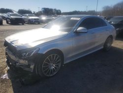 Salvage cars for sale at East Granby, CT auction: 2015 Mercedes-Benz C 300 4matic