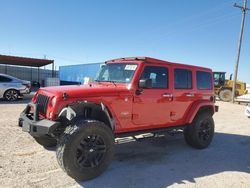 Jeep Wrangler salvage cars for sale: 2015 Jeep Wrangler Unlimited Sahara