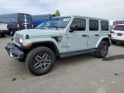 Salvage cars for sale at Hayward, CA auction: 2024 Jeep Wrangler Sahara