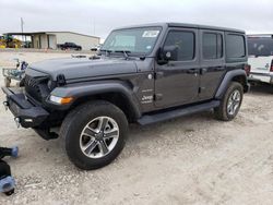 Salvage cars for sale at Temple, TX auction: 2022 Jeep Wrangler Unlimited Sahara