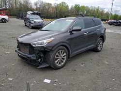 Salvage cars for sale from Copart Waldorf, MD: 2017 Hyundai Santa FE SE