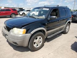 Ford Escape XLT salvage cars for sale: 2002 Ford Escape XLT