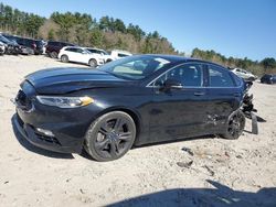 Salvage cars for sale at Mendon, MA auction: 2018 Ford Fusion Sport