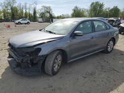 Salvage cars for sale from Copart Baltimore, MD: 2015 Volkswagen Passat S