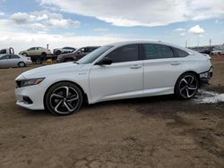 Salvage cars for sale at Brighton, CO auction: 2022 Honda Accord Hybrid Sport