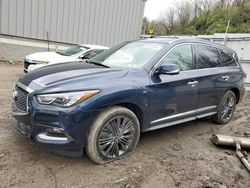 Salvage cars for sale from Copart West Mifflin, PA: 2019 Infiniti QX60 Luxe