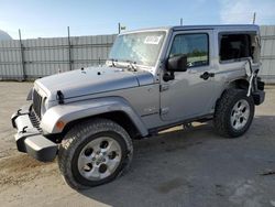 Jeep Wrangler Sahara salvage cars for sale: 2015 Jeep Wrangler Sahara