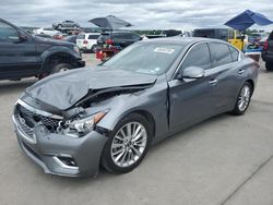 Infiniti Q50 Luxe Vehiculos salvage en venta: 2021 Infiniti Q50 Luxe