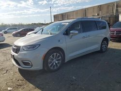 Salvage cars for sale at Fredericksburg, VA auction: 2021 Chrysler Pacifica Hybrid Pinnacle