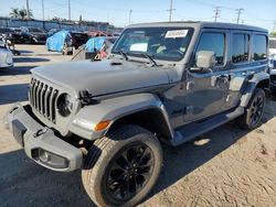 Salvage cars for sale at Los Angeles, CA auction: 2022 Jeep Wrangler Unlimited Sahara