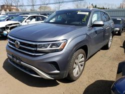 Salvage cars for sale from Copart New Britain, CT: 2020 Volkswagen Atlas Cross Sport SE