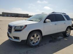 Salvage cars for sale from Copart Wilmer, TX: 2017 GMC Acadia Limited SLT-2