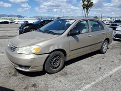 Salvage cars for sale from Copart Van Nuys, CA: 2004 Toyota Corolla CE