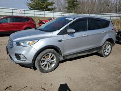 Salvage cars for sale at Davison, MI auction: 2017 Ford Escape SE