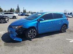 Salvage cars for sale from Copart Rancho Cucamonga, CA: 2017 Toyota Corolla IM