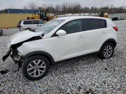 Salvage cars for sale at Barberton, OH auction: 2015 KIA Sportage LX
