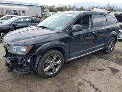 Salvage cars for sale from Copart Pennsburg, PA: 2017 Dodge Journey Crossroad