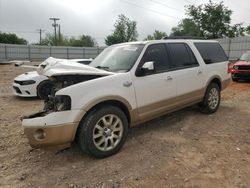 Salvage cars for sale from Copart Oklahoma City, OK: 2012 Ford Expedition EL XLT