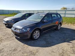Salvage cars for sale at Mcfarland, WI auction: 2017 Volkswagen Golf Sportwagen S