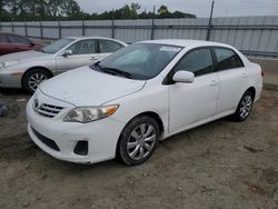 Salvage cars for sale at Spartanburg, SC auction: 2013 Toyota Corolla Base