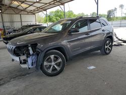 Salvage cars for sale at Cartersville, GA auction: 2019 Jeep Cherokee Limited
