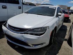 Salvage cars for sale at Martinez, CA auction: 2015 Chrysler 200 Limited