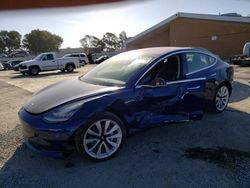 Salvage cars for sale at Hayward, CA auction: 2017 Tesla Model 3