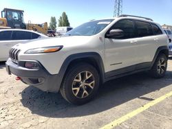 Jeep Cherokee salvage cars for sale: 2015 Jeep Cherokee Trailhawk