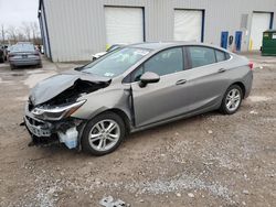 Salvage cars for sale from Copart Central Square, NY: 2018 Chevrolet Cruze LT