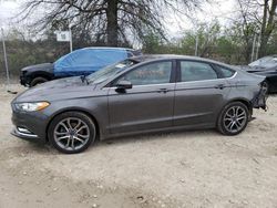Salvage cars for sale at Cicero, IN auction: 2017 Ford Fusion SE