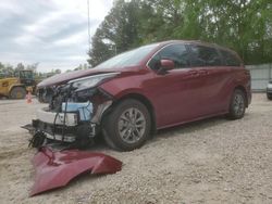 Salvage cars for sale from Copart Knightdale, NC: 2022 Toyota Sienna LE