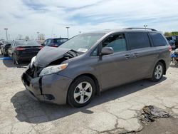 Salvage cars for sale at Indianapolis, IN auction: 2013 Toyota Sienna LE