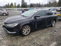 Salvage cars for sale from Copart Graham, WA: 2015 Chrysler 200 C