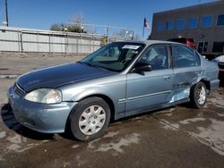 Honda Civic salvage cars for sale: 2000 Honda Civic Base