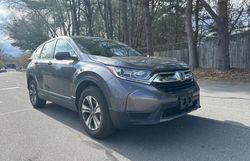 Salvage cars for sale at North Billerica, MA auction: 2018 Honda CR-V LX