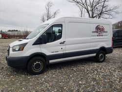 Salvage trucks for sale at West Warren, MA auction: 2016 Ford Transit T-250