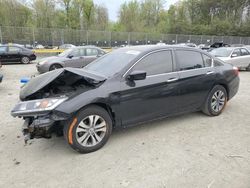 Salvage cars for sale at Waldorf, MD auction: 2015 Honda Accord LX