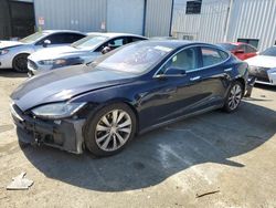 Salvage cars for sale at Vallejo, CA auction: 2014 Tesla Model S