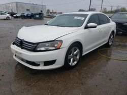 Salvage cars for sale at Chicago Heights, IL auction: 2012 Volkswagen Passat SE