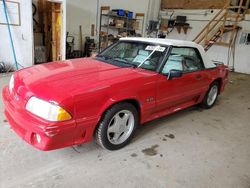 Salvage cars for sale at Ham Lake, MN auction: 1991 Ford Mustang GT