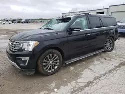 Salvage cars for sale from Copart Kansas City, KS: 2019 Ford Expedition Max Limited