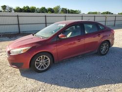 Salvage cars for sale from Copart New Braunfels, TX: 2016 Ford Focus SE