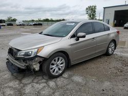 Salvage cars for sale at Kansas City, KS auction: 2016 Subaru Legacy 2.5I Premium