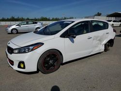 Salvage cars for sale from Copart Fresno, CA: 2017 KIA Forte EX
