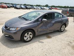 Salvage cars for sale at San Antonio, TX auction: 2014 Honda Civic LX
